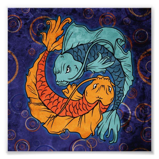 Koi Fish Fototryck (Framsidan)