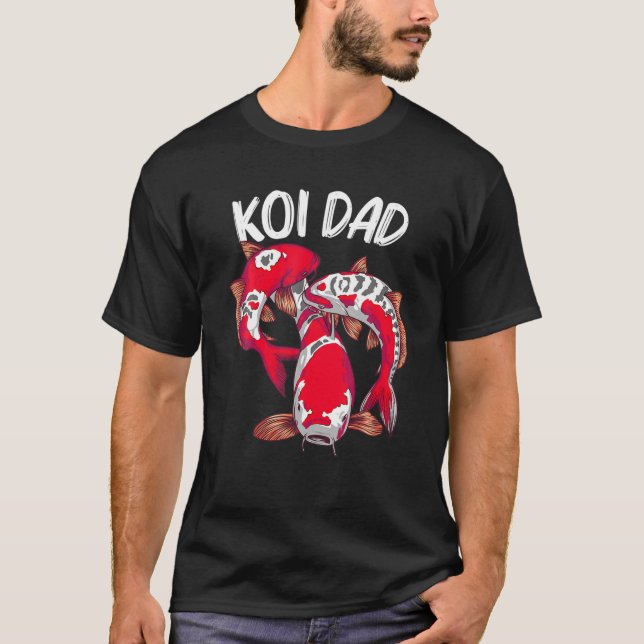 Koi Fish Gift for Pappa Manar Japan Koi Carp Fishe T Shirt (Framsida)