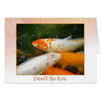 Koi Fish Hälsningskort