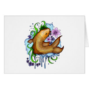 Koi Fish Hälsningskort
