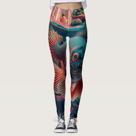 "Koi Fish Harmony" Leggings! Leggings