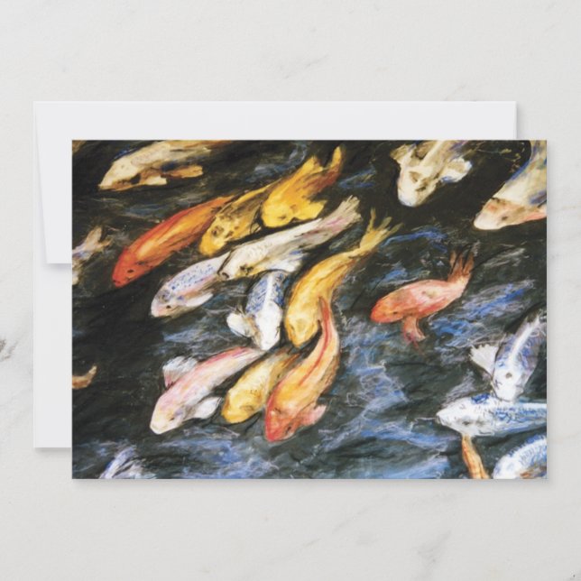 Koi Fish Inbjudan (Framsida)