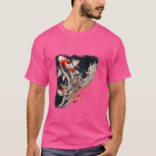 Koi Fish Japansk Art Japansk koi Carp Fish Asian T Shirt