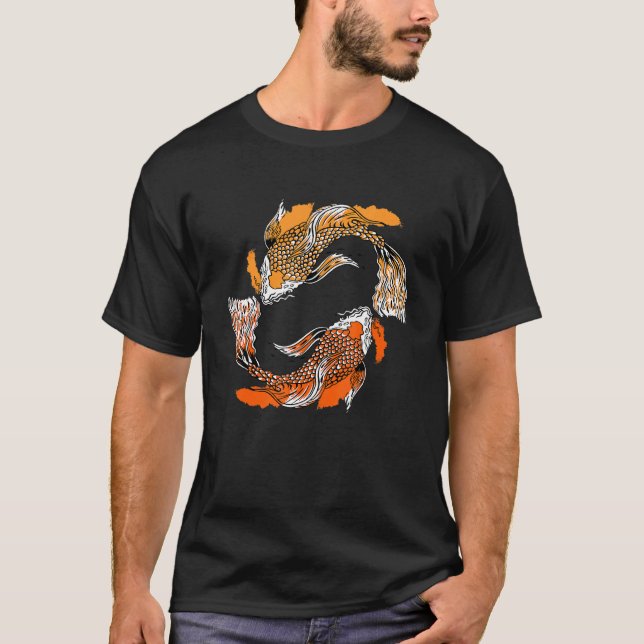 Koi Fish Japansk karp Nishikigoi Fishing Breeder T Shirt (Framsida)