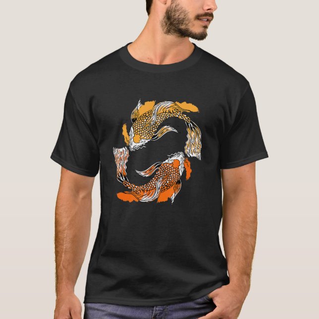 Koi Fish Japansk karp Nishikigoi Fishing Breeder T Shirt (Framsida)