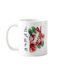 Koi Fish Japansk Stil skript Oriental Art