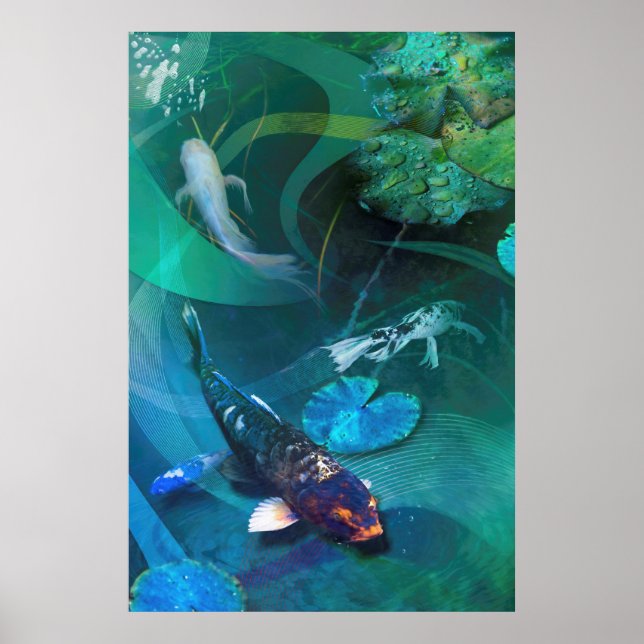 Koi Fish JOY OF KOI Poster (Framsidan)