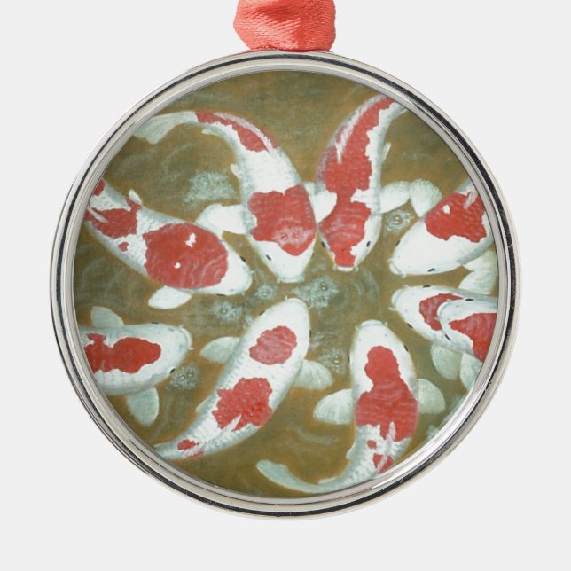 KOI FISH JULGRANSPRYDNAD METALL (Framsidan)