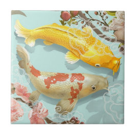 Koi Fish Kakelplatta