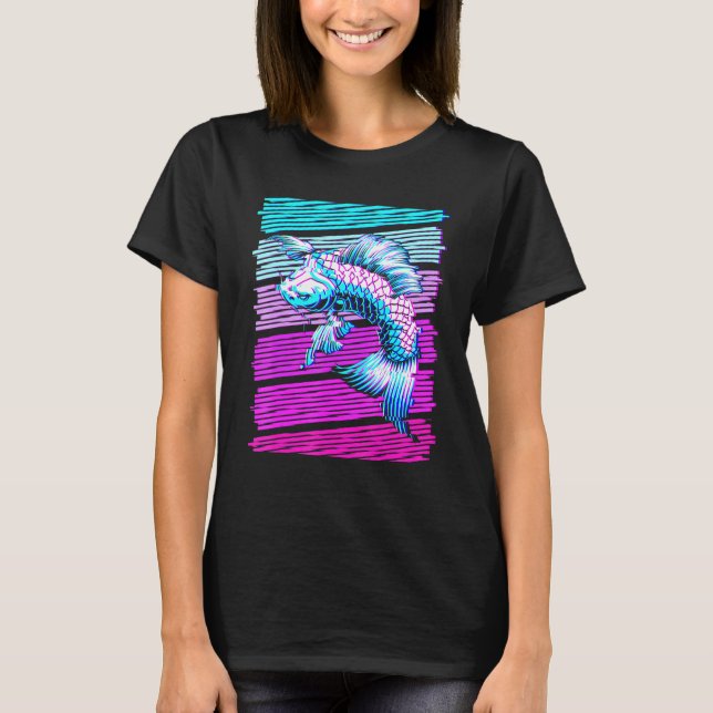 Koi Fish Koi Carp Japansk traditionell förångnings T Shirt (Framsida)
