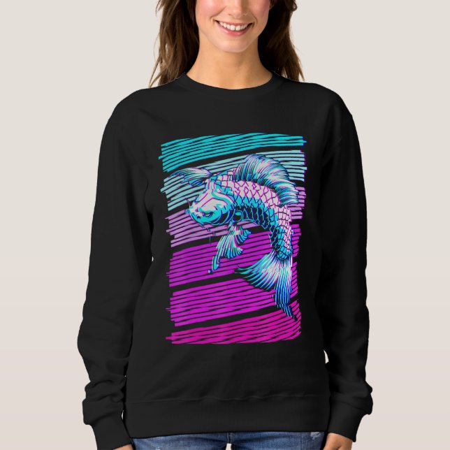 Koi Fish Koi Carp Japansk traditionell förångnings T Shirt (Framsida)