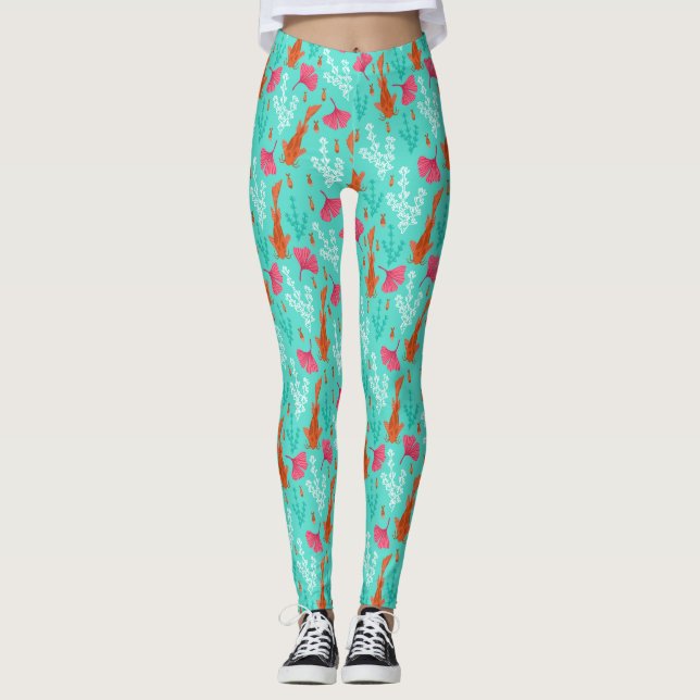 Koi fish Leggings (Framsida)
