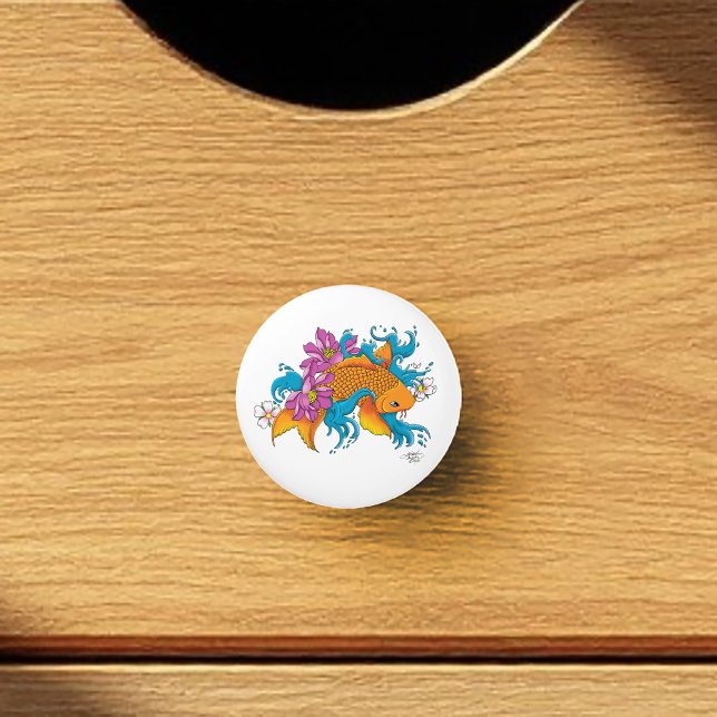 Koi Fish Lotus Cherry Blommars Knopp (Skapare uppladdad)