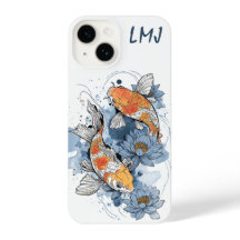 Koi Fish & Lotus Phone Case - Anpassade