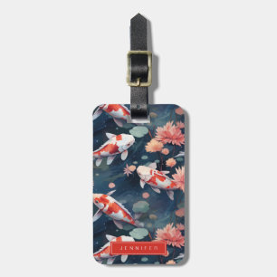 Koi Fish Luggage Taggs Bagagebricka