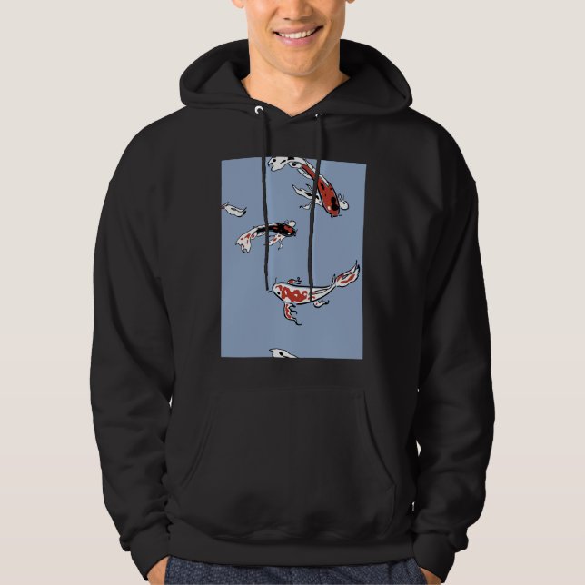 Koi Fish Mönster Phone Case Hoodie (Framsida)