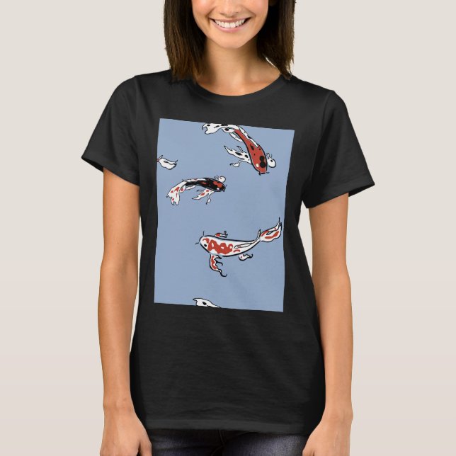 Koi Fish Mönster Phone Case T Shirt (Framsida)