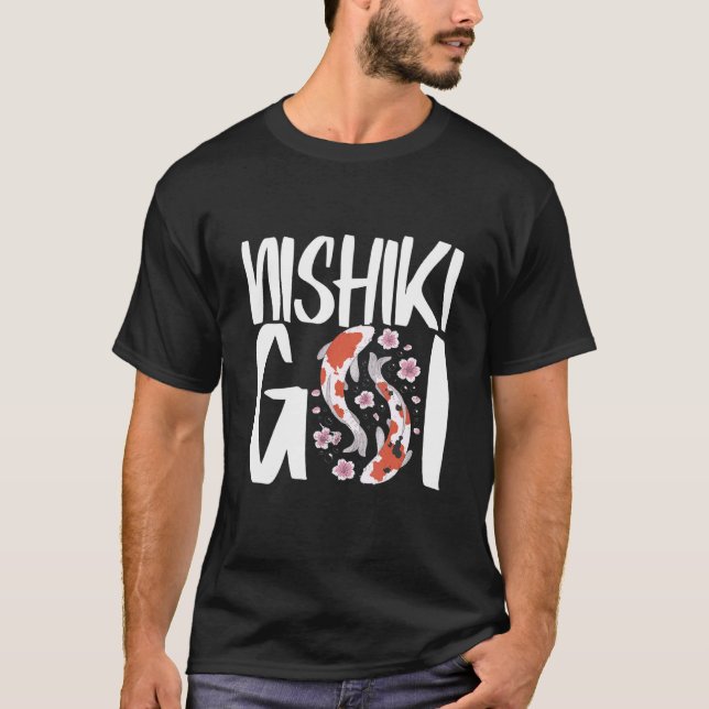 Koi Fish Nishikigoi Koi Pond-tillbehör T Shirt (Framsida)