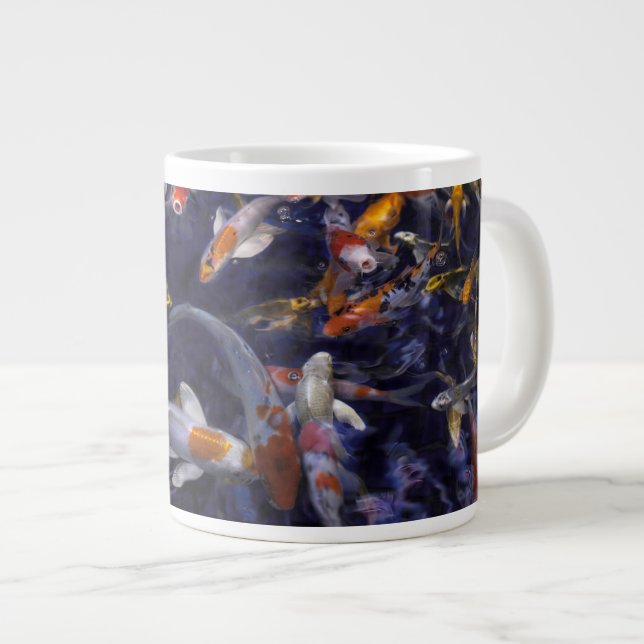 KOI FISH ÖVER FLÖDET JUMBO MUGG (Framsida höger)