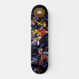 KOI FISH ÖVER FLÖDET MINI SKATEBOARD BRÄDA 18,5 CM