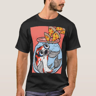 Koi Fish Pizza T Shirt