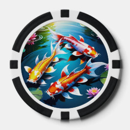 Koi Fish Poker Chip Poker Marker
