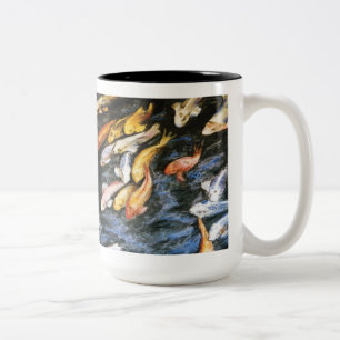 Koi Fish Pond Art Painting Mugg