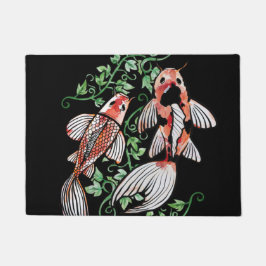 Koi Fish Pond Kois Ivy Japansk fiskdamm