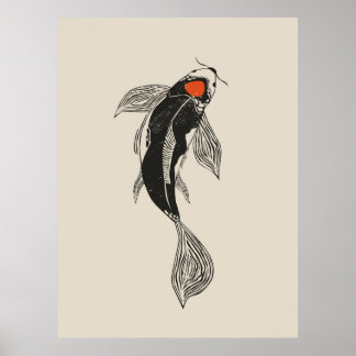 Koi Fish Poster