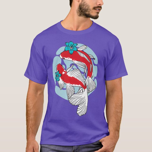 Koi Fish Premium T Shirt (Framsida)