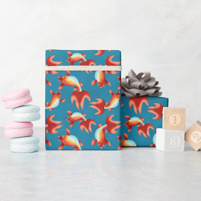 Koi Fish Presentpapper (Baby Shower)