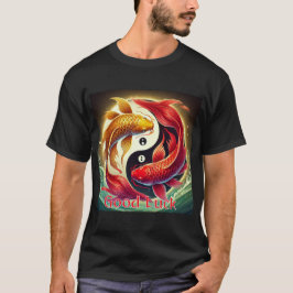 Koi Fish Prosperity Lycka till T Shirt