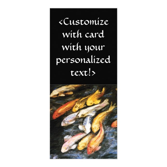 Koi Fish Rack Card Reklamkort (Framsidan)