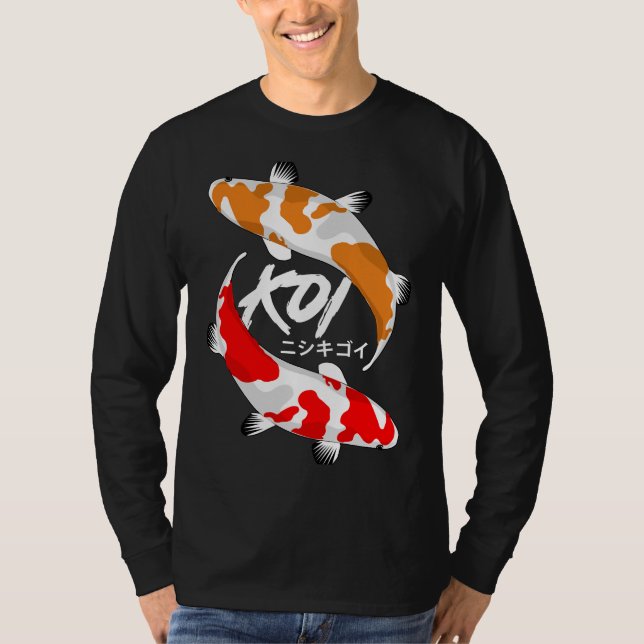 Koi Fish Red and Orange T Shirt (Framsida)