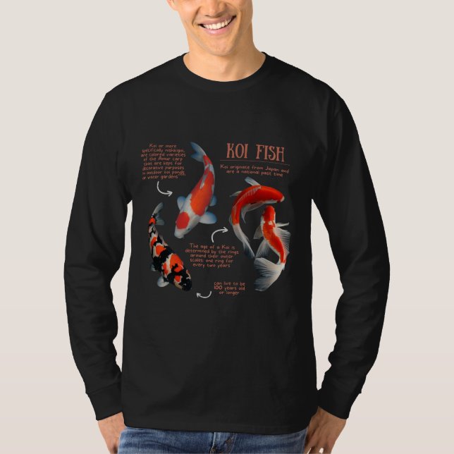 Koi Fish Roligt Facts T Shirt (Framsida)