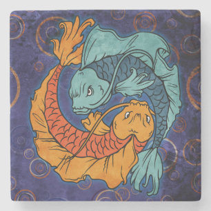 Koi Fish Stenunderlägg