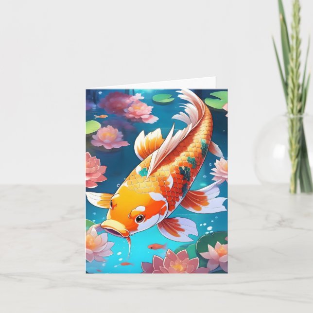 Koi Fish Study N Kort (Framsida)
