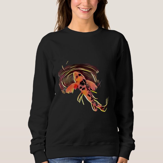 Koi Fish Swimming Ensam T Shirt (Framsida)