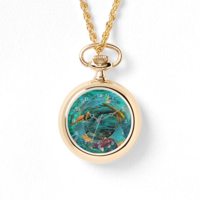 Koi Fish SWIMMING IN Peace Armbandsur (Framsida)