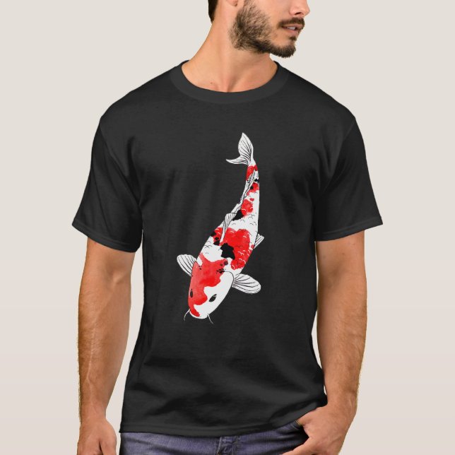 Koi Fish Taisho Sanke Brocaded Carp Nishikigoi Amu T Shirt (Framsida)