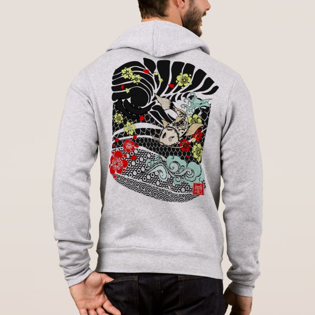 Koi Fish Tattoo T Shirt (Baksida)