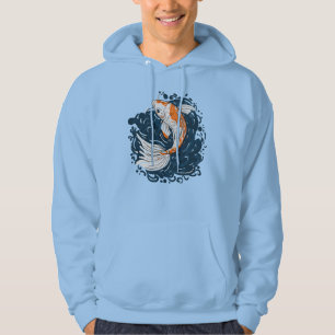 Koi Fish vatten böjande befälhavare Hoodie