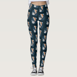 Koi Fish vatten böjande befälhavare Leggings