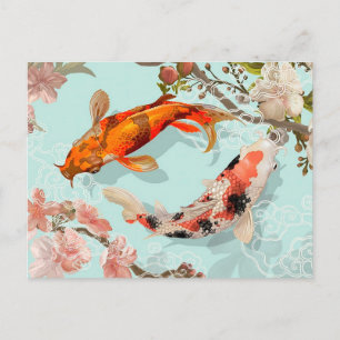 Koi Fish Vykort