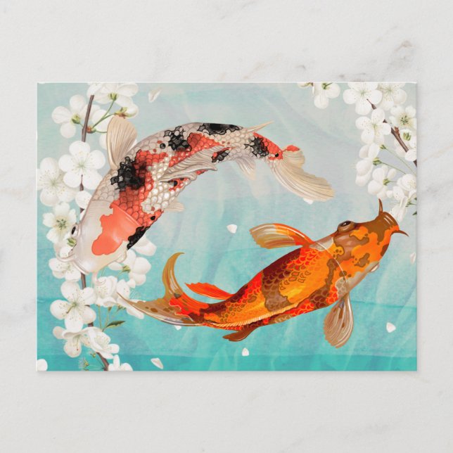 Koi Fish Vykort (Framsida)