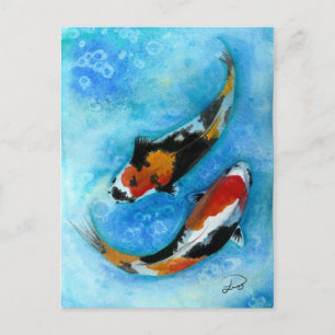 Koi Fish Vykort