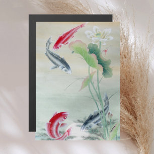 Koi Fish with Lotus