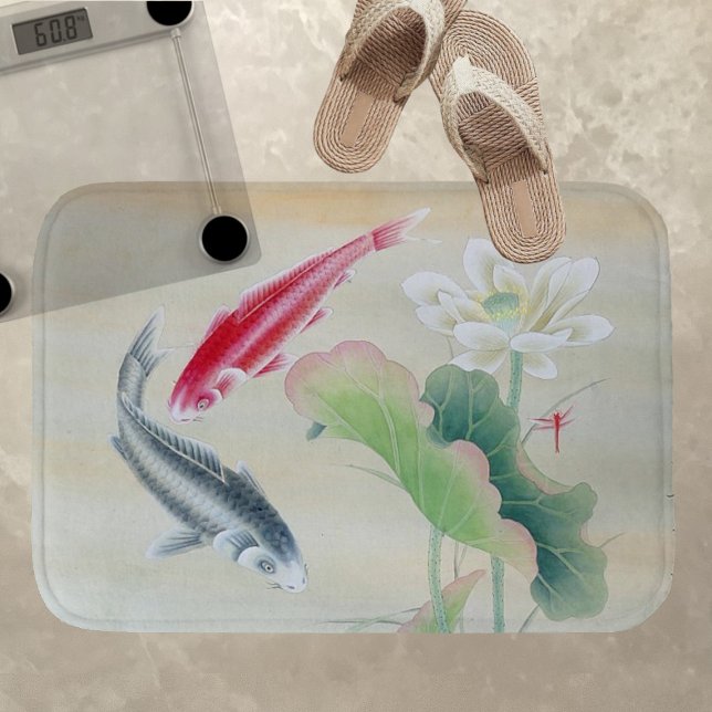 Koi Fish with Lotus Badrumsmatta (Skapare uppladdad)