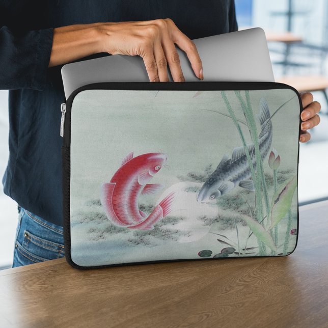 Koi Fish with Lotus Laptop Fodral (Skapare uppladdad)