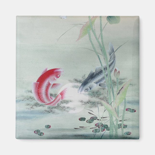 Koi Fish with Lotus Magnet (Framsidan)